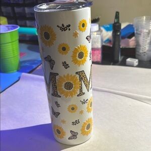 Floral Sunflower Tumbler